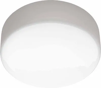 Image de Plafonnier en métal et verre blanc, E27, 53 W, IP44