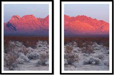 Immagine prodotto di BILDPOSTER IN QUADRO 53x73cm dittico di 2 dipinti montagne rocce boho P2167
