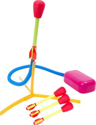 Produktbild von Stomp Rocket Ultra Raketen-Set mit Startrampe und 4 Raketen, Flughöhe bis zu 60 m, ab 6 Jahren