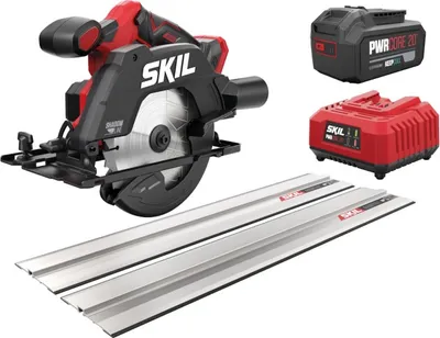 Image de Skil 20V 3551 AB 165 mm Scie circulaire sans fil + rail de guidage (1x4,0 Ah)