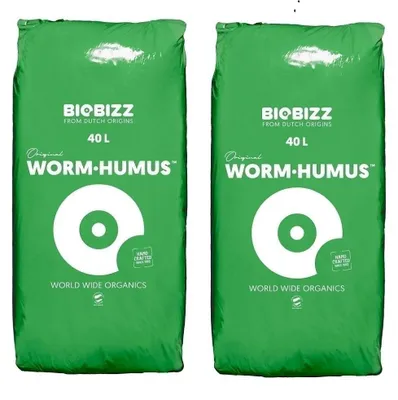Produktbild von BioBizz Wurmhumus 2 x 40 L - Blumenerde