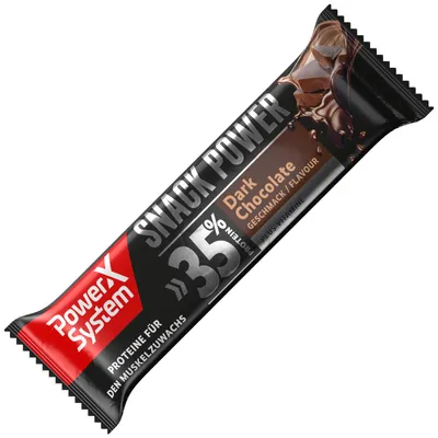 Produktbild von Power System | Snack Power | Dark Chocolate Protein Riegel 35% Eiweiss 45 g mit Vitaminen