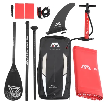 Obrázek produktu pro Souprava nafukovacího člunu pro jízdu po vodě, včetně prkna pro surfování, paddleboardu a příslušenství