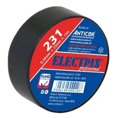 Obrázok produktu pre Páska izolačná PVC 30x10 čierna AP06