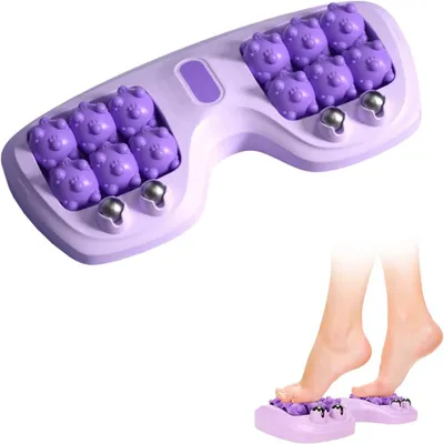 Productafbeelding van Voetmassage roller, 29 x 15 cm, dubbele massager voor drukpunten, reflexologie hulpmiddel voor plantaire fasciitis