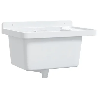 Obrázok produktu pre Umývadlo na montáž na stenu biele 50x35x24 cm živica