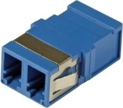 Produktbild von Singlemode Keystone Kupplung LC-LC duplex blau