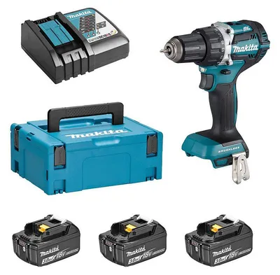 Image de Perceuse Visseuse MAKITA DDF484RF3J 18 V Li-ion Ø 13 mm (3 x 3,0 Ah)