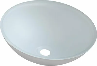 Obrázok produktu pre Sklenené umývadlo TELICA, priemer 42 cm, biele matné