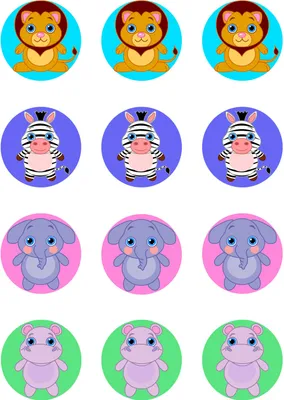Produktbild von Muffinaufleger Cupcakes Muffins Zuckerpapier Kindergeburtstag wilder Zoo GB02