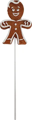 Produktbild von Figur Pfefferkuchen Mann Stecker 20,5 x 6 x 1 cm braun