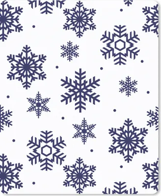 Produktbild von MuchoWow® Mauspad Mousepad Schneeflocke - Winter - Muster 19x23 cm - Mousepads - Maus Mat - Pad - Mausunterlage - Mauspads - Spielen
