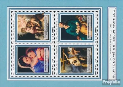 Produktbild von Briefmarken Sao Tome e Principe 2017 Mi 7318-7321 Kleinbogen (kompl. Ausgabe) postfrisch Bartolomé Estaban Murillo