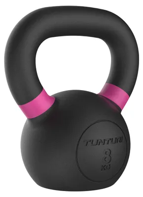 Produktbild von Tunturi Platinum Gusseisen Kettlebell – 8 kg – Inkl. er Fitness-App