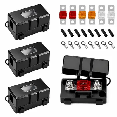 4 MIDI-Sicherungshalter mit 40A/50A/80A Sicherungen