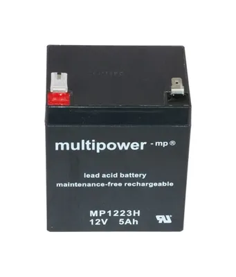 Produktbild von Multipower - MP1223H - 12 Volt 5000mAh Pb - hochstromfähig - Faston 6,3mm