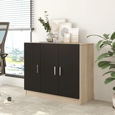 Produktbild von Skye Decor, Vo5-Ob, Mehrzweckschrank, 100 % MELAMINBESCHICHTETE SPANPLATTEN, Eiche, 89,1 x 38,1 x 73,8 cm