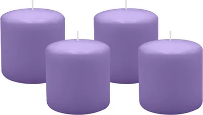 Produktbild von 4er Set Adventskranzkerzen Veilchen Ø 100 x 100 mm