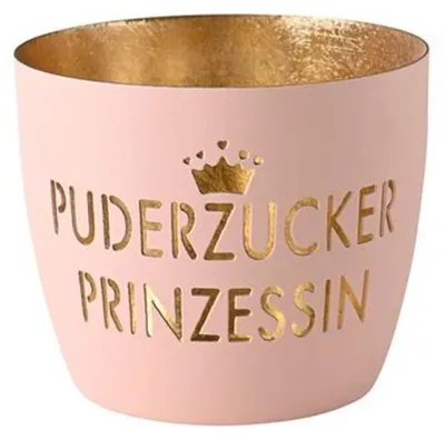 Produktbild von Gift Company Windlicht Madras Puderzucker Prinzessin Pastellrosa Gold