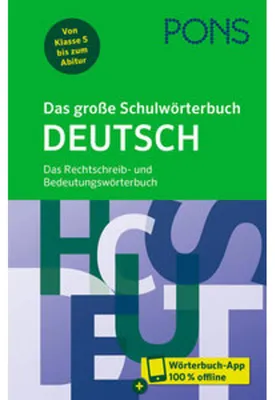 Image de PONS Das große Schulwörterbuch Deutsch