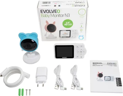Produktbild von EVOLVEO Babyphone N3, Babyphone, blau