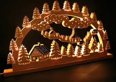 Produktbild von Original Erzgebirgischer Marken Schwibbogen Lichterbogen 60 x 31 cm S60-0_7