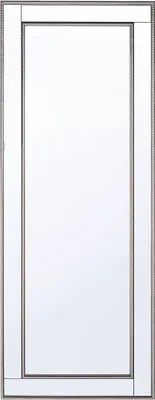 Produktbild von BELIANI Wandspiegel Silber und Gold Kunststoff rechteckig 50 x 130 cm mit verspiegeltem Rahmen Modern Wohnzimmer Schlafzimmer Flur Diele
