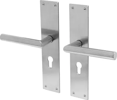 Immagine prodotto di Maniglie per porte in acciaio inox Lavuzo Nuoro - Maniglie con piastra PC55 - Per set