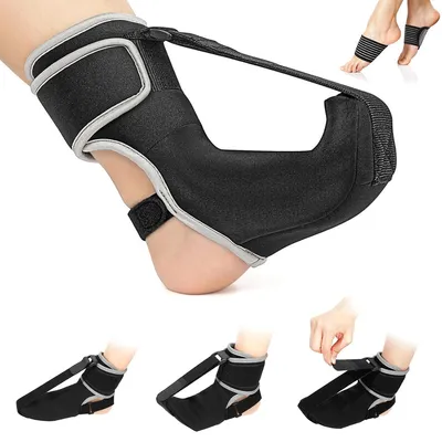Produktbild von Orthopädische Bandage für Fersensporn und Plantarfasziitis, Socken mit Nachtschiene und Fußgewölbestütze für Schmerzlinderung
