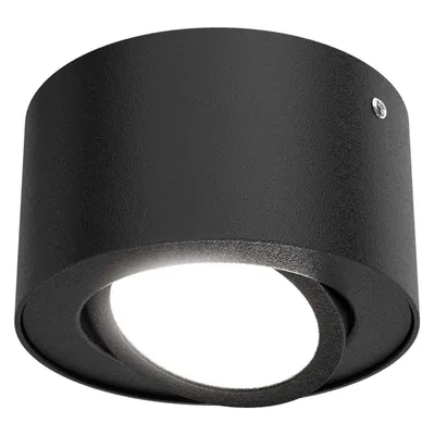 Image de Lampe LED à poser BRILONER LEUCHTEN TUBE, 5 W, 470 lm, IP20, noir, métal, Ø 9 cm
