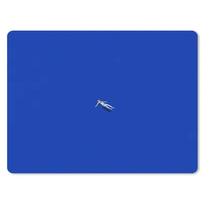 Produktbild von MuchoWow® Mauspad Mousepad Vintage - Blau - Frau 23x19 cm - Mousepads - Maus Mat - Pad - Mausunterlage - Schreibtischunterlage - Mauspad