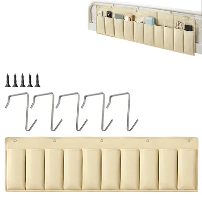 Hängeorganizer mit 10 Fächern, wasserdicht, 18 kg Belastbarkeit, Beige