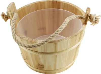Immagine prodotto di CROLL & DENECKE Saunabottich Holz mit Kunststoffeinsatz