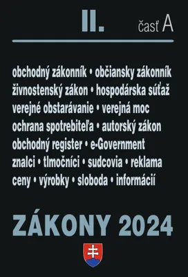 Zdjęcie produktu dla Obchodný zákoník II. část A. Zákony 2024 | kolektiv