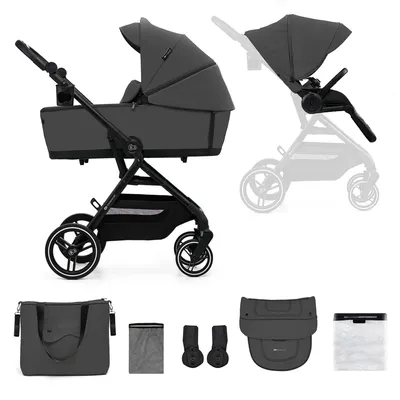 Immagine prodotto di Kinderkraft YOXI Trio passeggino 3-in-1 con seduta reversibile Grigio