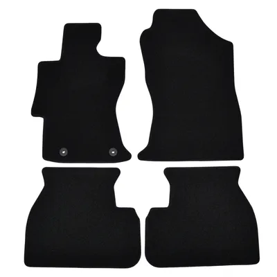 Image de Tapis De Sol De Qualité Supérieure Noir Pour Subaru XV Depuis 2017 4pcs, Ajustement Précis, Base Antidérapante, avec Attaches
