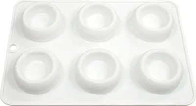 Produktbild von Mousse-Kuchenform, lebensmittelecht, BPA-frei, hitzebeständig, spülmaschinenfest, 6 Mulden, DIY-Fondant-Schokoladenform