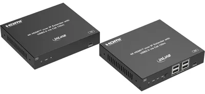 Image de Extendeur KVM InLine® sur IP, HDMI 4K/60 Hz, 100 m, kit
