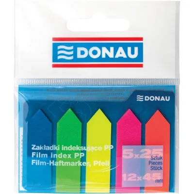 Zdjęcie produktu dla Zakładki indeksujące strzałki Donau 12 x 45 mm, 125 sztuk
