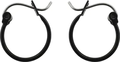 Produktbild von 316L Chirurgenstahl Creolen Ohrringe 8-12mm schwarz mit französischem Verschluss Größe - 10 mm