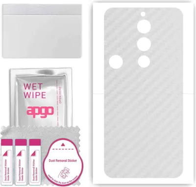 Produktbild von apgo Rückseite Schutzfolie, Skin, kompatibel mit ZTE Nubia Red Magic 8S Pro, Hinten Displayschutzfolie aus Vinylfolie, kratzfest, einfache Montage - Transparenter Kohlenstoff