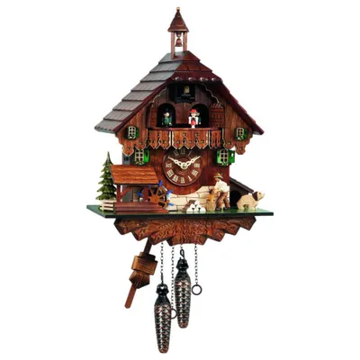 Produktbild von Engstler - 448 QMT - Kuckucksuhr - Quarz - Nussbaum