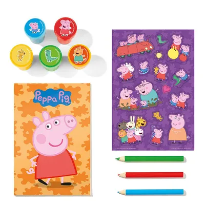 Zdjęcie produktu dla Zestaw kreatywnych znaczków Świnka Peppa