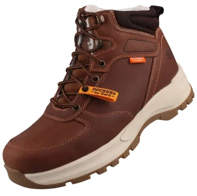 Immagine prodotto di Stivali da uomo in pelle Dockers by Gerli, foderati, color marrone, modello 53KL103-400470
