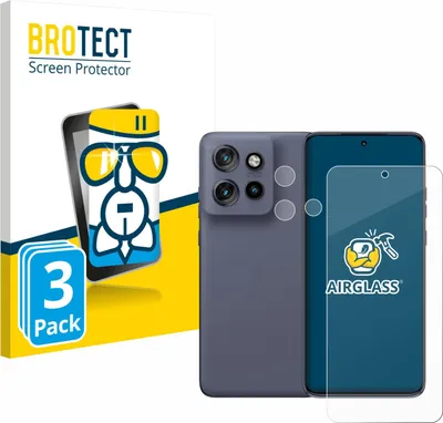 Produktbild von 3x BROTECT Schutzglas für Motorola Edge 60 Neo (Display+Kamera) Schutzfolie Panzer Folie Glas Display Schutz klar