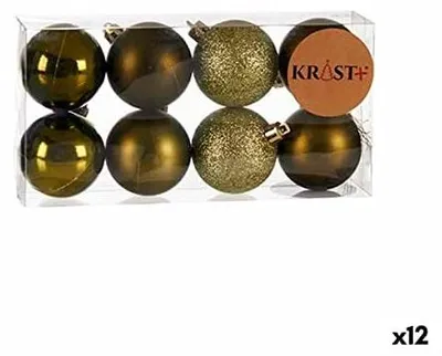 Weihnachtskugeln-Set, mehrfarbig, Kunststoff, rund, 31 x 22 x 21,5 cm