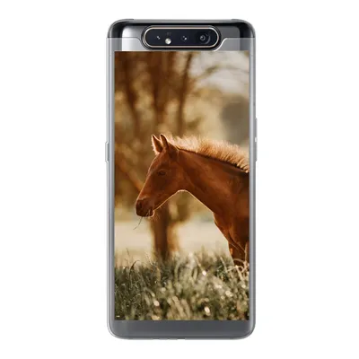 Produktbild von MuchoWow® Handyhülle Schutzhülle Hülle für Samsung Galaxy A80 Pferd - Licht - Wiese Silikon Softcase Handy Hülle - Schutzdeckel