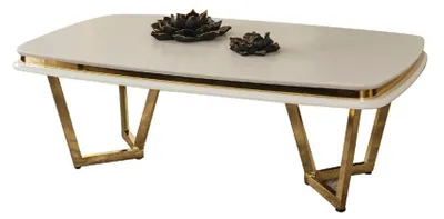 Image de Beige Table basse Moderne Tables basses métalliques Robuste Table de salon