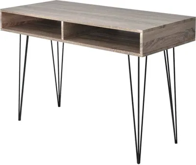 Obrázek produktu pro Maison Exclusive – psací stůl se 2 přihrádkami, šedý
