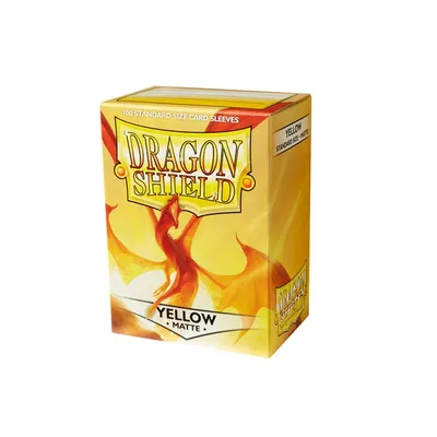 Imagen del producto de Dragon Shield - Fundas estándar - Amarillo mate (100 unidades)